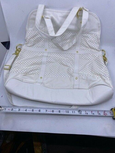 Big Buddha Xxl Super White Faux Leather Cross Body Bag