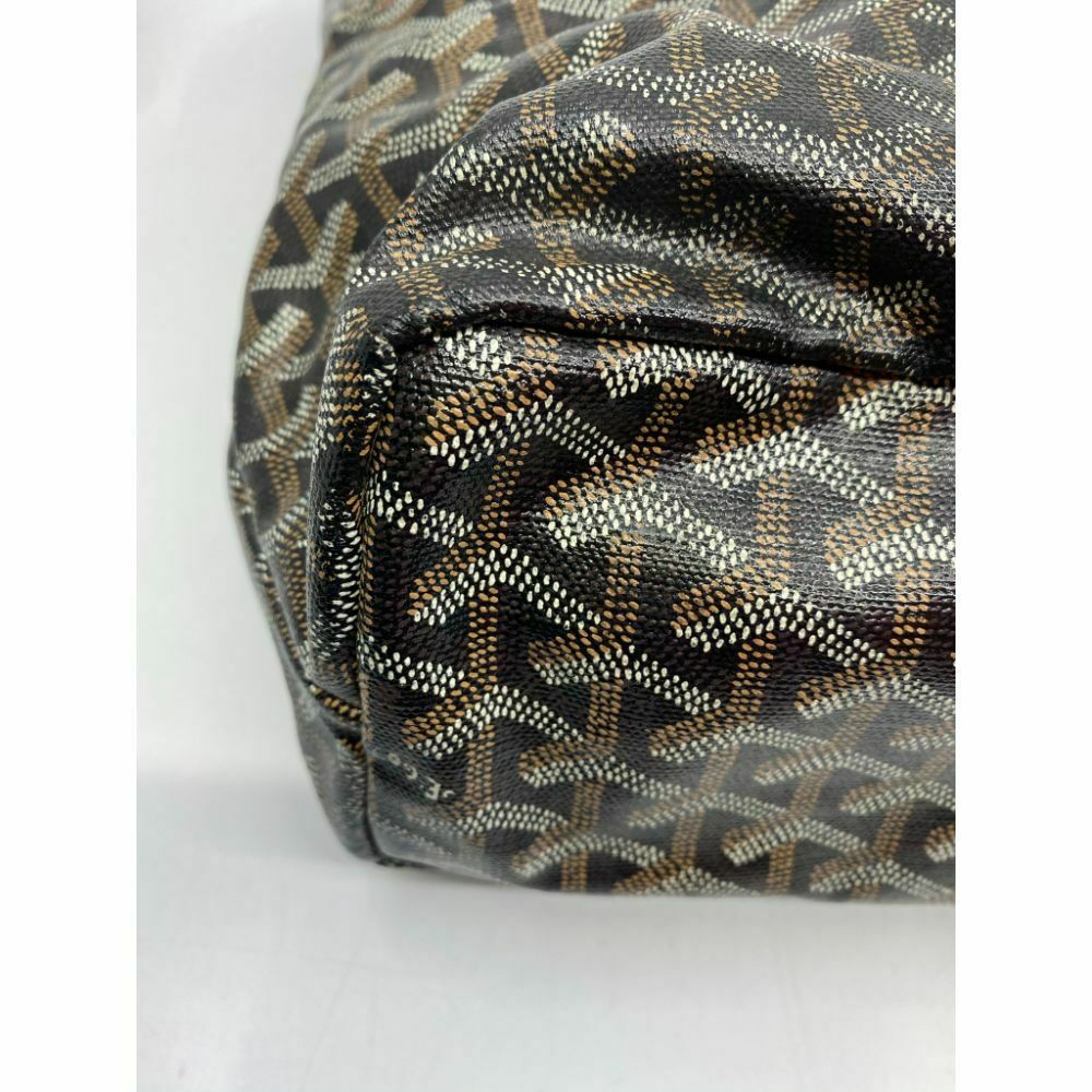 Goyard Monogram Fidji Hobo Bag #57421 Black Leather ref.607817