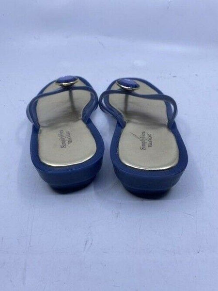 Simply Vera Vera Wang Blue Gold Sandals Size Us