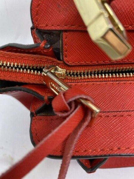 rebecca minkoff red leather cross body bag