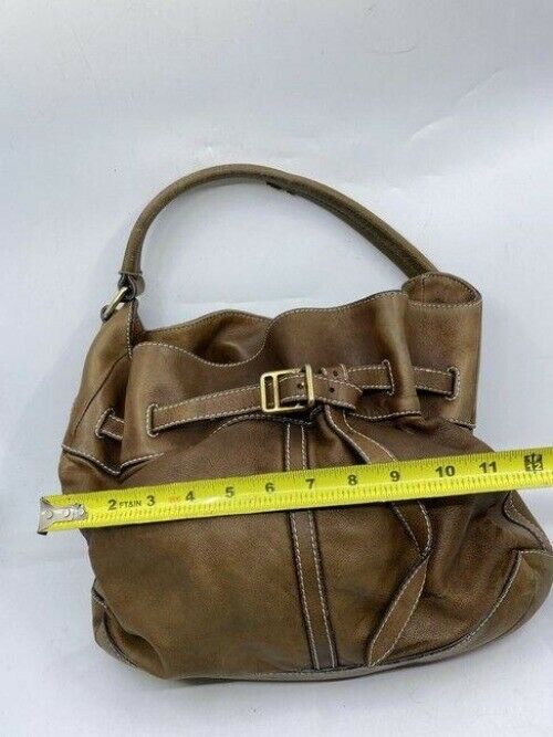 burberry vintage classic brown leather hobo bag