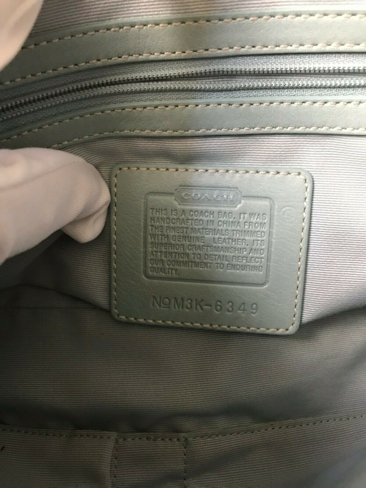 Coach Colored Fabric Handbag