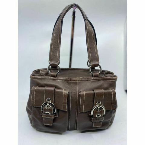 COACH Medium/ Large Leather Brown Shoulder Bag