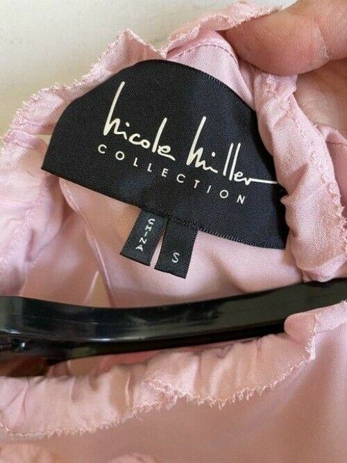 Nicole Miller coral new french ls msrp small blouse