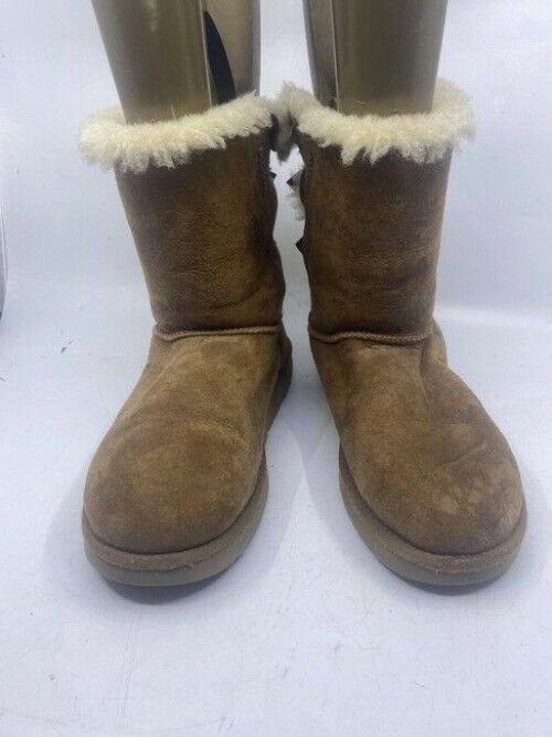 Ugg Australia Tan Back Ties Mid Height Bootsbooties Size Us