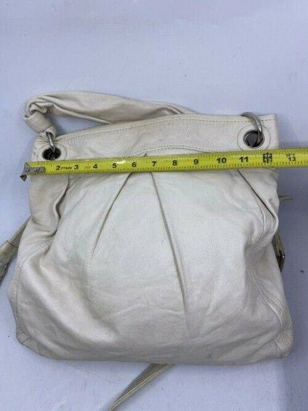 Coach xl shoulder white leather cross body bag