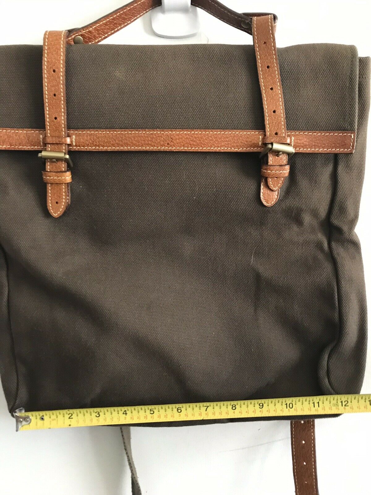 Mulberry Unisex Brown Canvas Messenger Bag