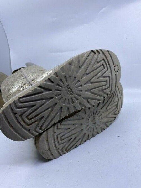 Ugg Australia Silver Fashion Sequin Great Condition Bootsbooties Size Us