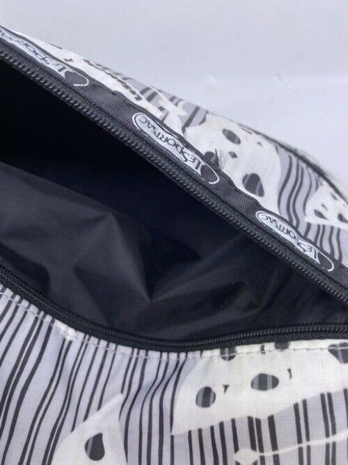 Lesportsac Triple Pocket Gray Nylon Cross Body Bag