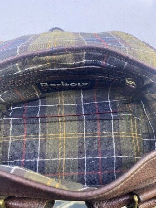 Barbour Pocket Brown Leather Shoulder Bag