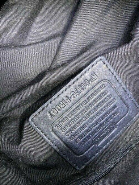 Coach Medium Tote Msrp Black Gray Jacquard Fabric Shoulder Bag