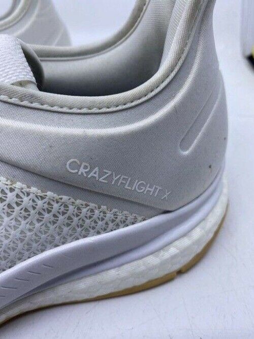 Adidas White Crazy Flight X Boost Sneakers Size Us