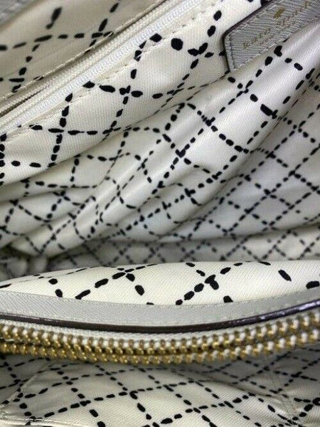 kate spade shopping xl w saffiano w detachable off white leather tote