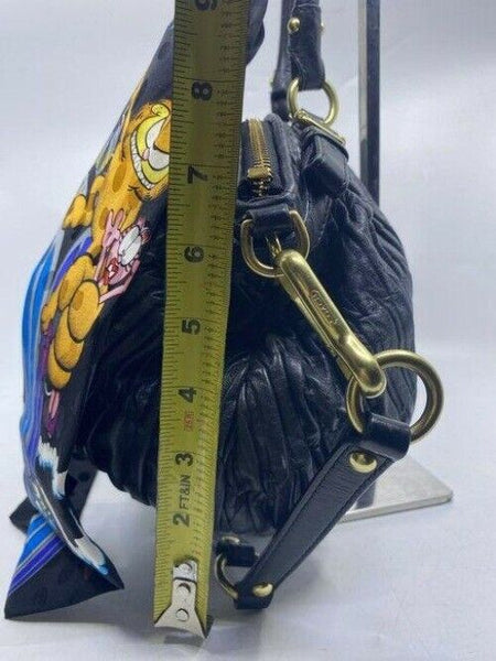 coach w w detachable specialty tie accent black shoulder bag