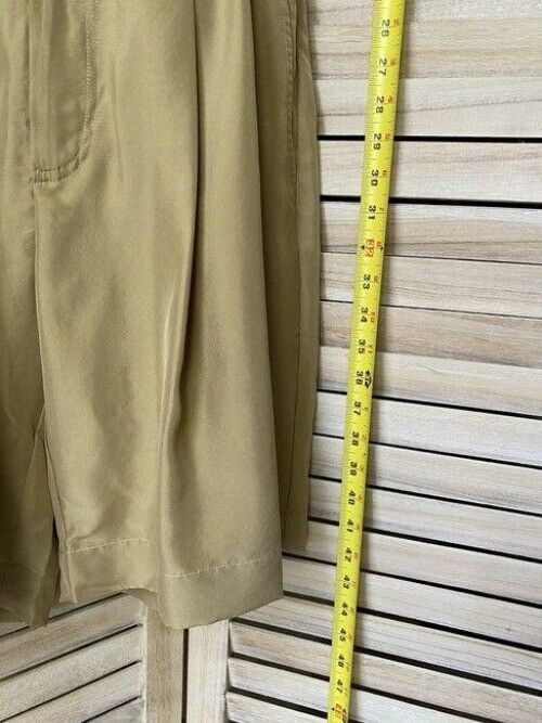 Nicole Miller tan new silk collar size small MSRP romper jumpsuit