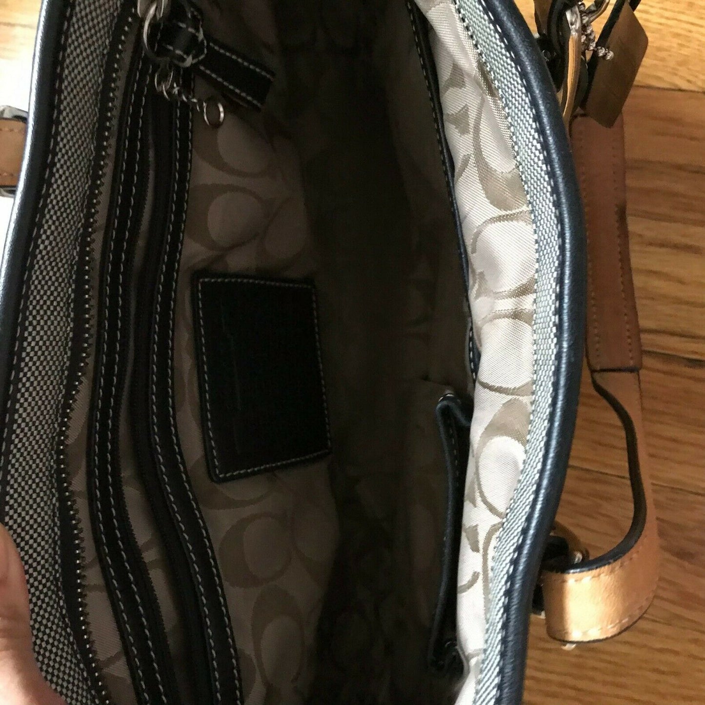 Coach Fabric/Leather Tote
