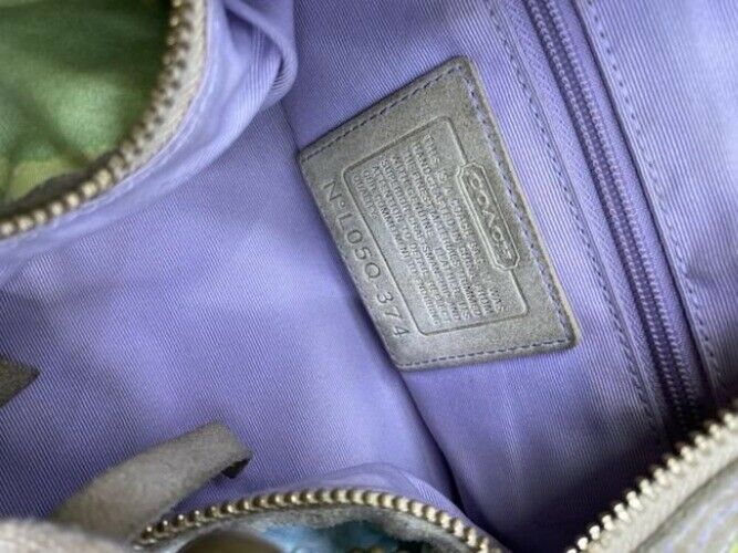 Coach Patched Multicolor Fabric Shoulder Bag