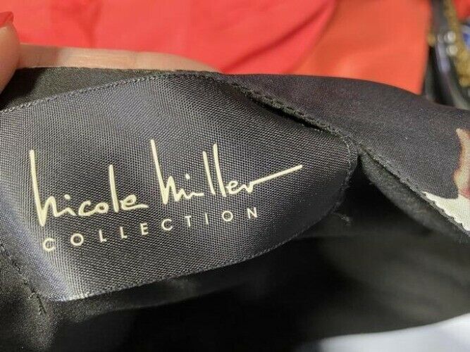 nicole miller black white new maxi msrp