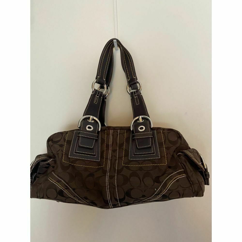 Coach Women's Brown Medium Fabric Tote Bag