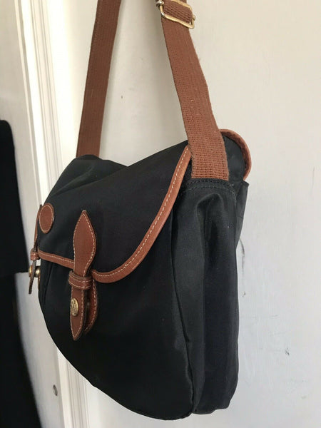 LONGCHAMP Medium Black Nylon Crossbody Bag