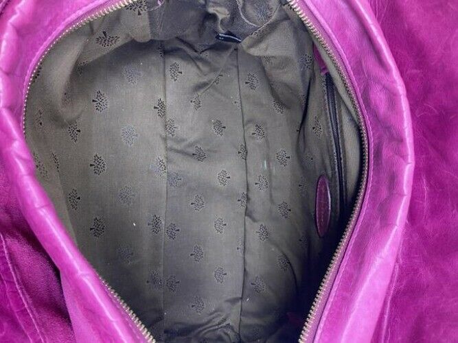 Mulberry Mabel Purple Leather Shoulder Bag