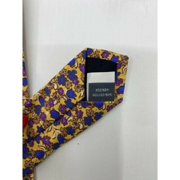 New! BONOBOS Purple Blue Yellow Flower Neck Tie