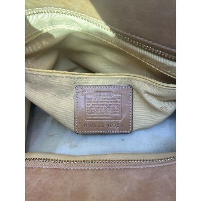 COACH Large Orange Leather Shoulder Bag
