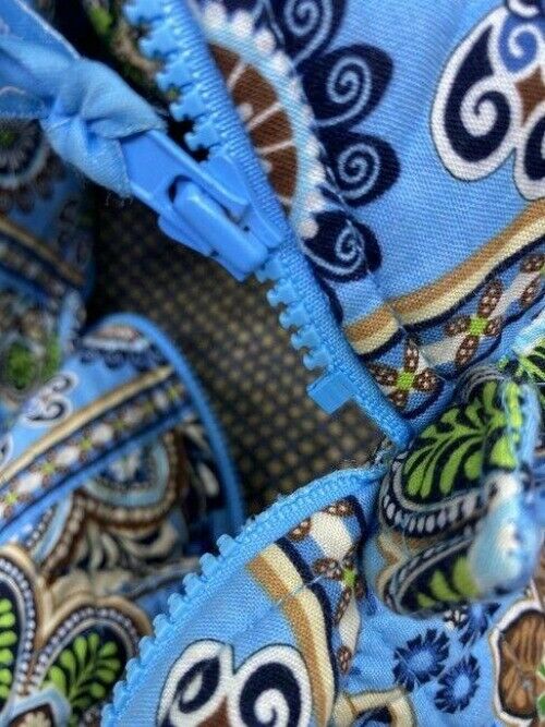 vera bradley duffle blue fabric weekendtravel bag