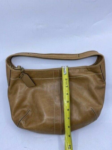 coach brown leather shoulder bag