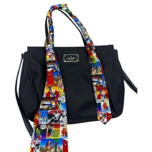 KATE Spade Black Nylon Tote W/ Looney Tunes Tie