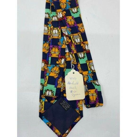 NWT Garfield Neck Tie Multi Mini Sguan Multicolor