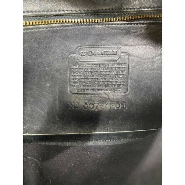 COACH Vintage Black Leather Crossbody Bag