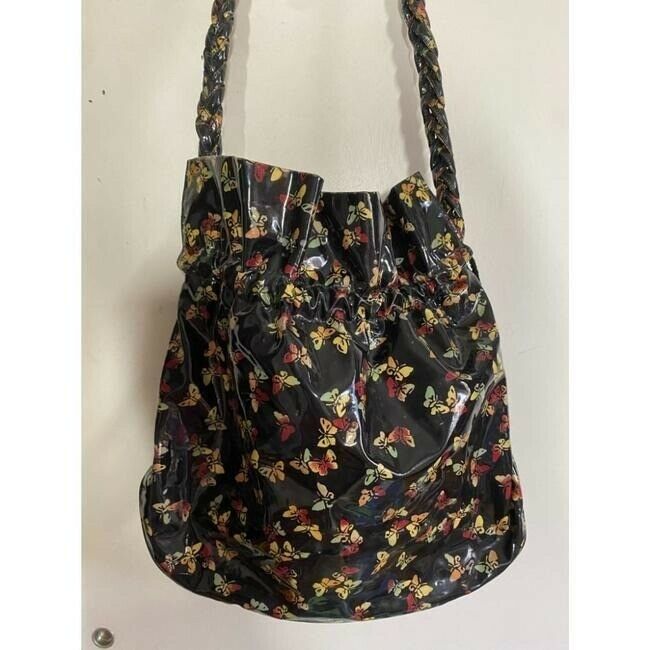 BOTTEGA VENETA Laminated Butterfly Bucket Multicolor Tote Bag