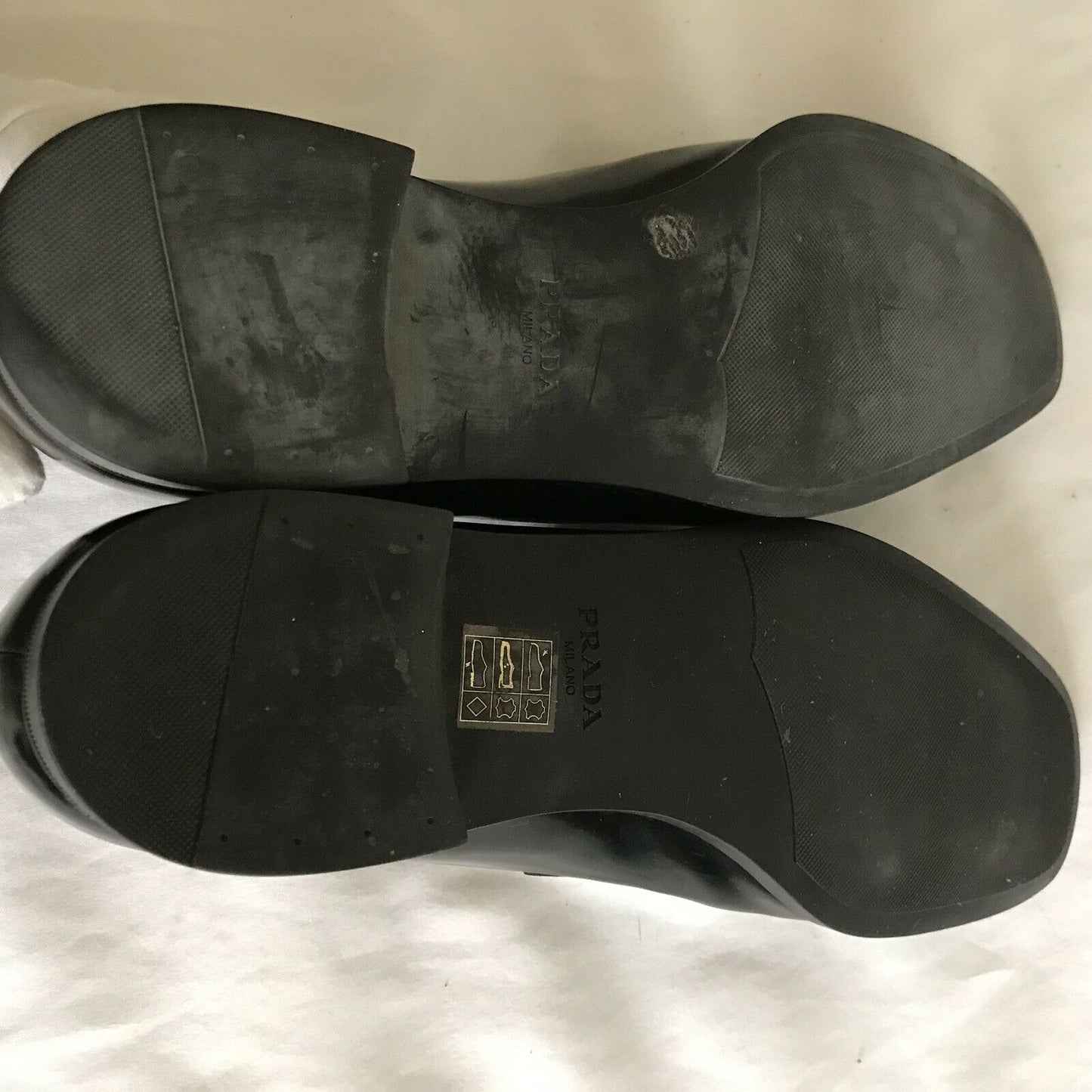 PRADA mens Leather Dress Shoes 6.5