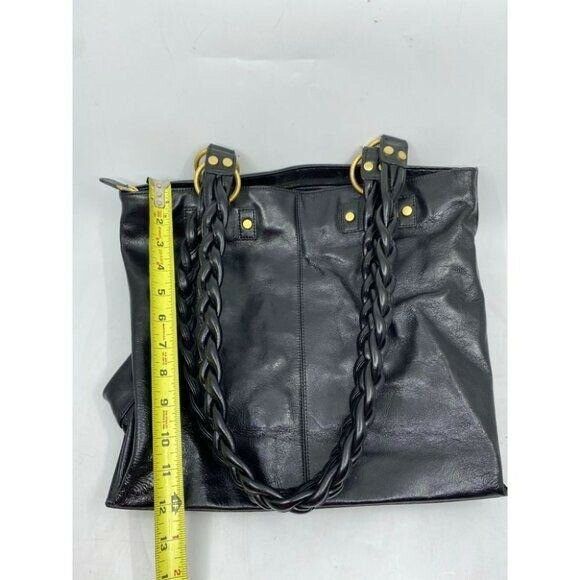 Cleo & Patek Black Leather Shoulder Bag