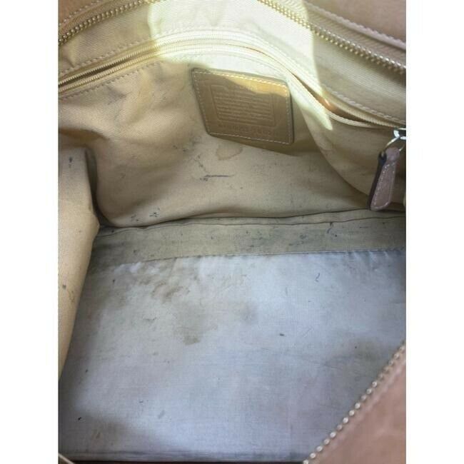 COACH Large Orange Leather Shoulder Bag