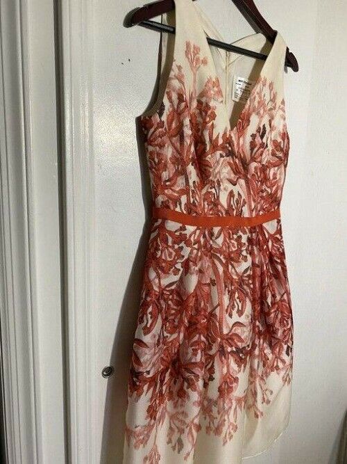 carolina herrera redwhite new cream coral floral msrp