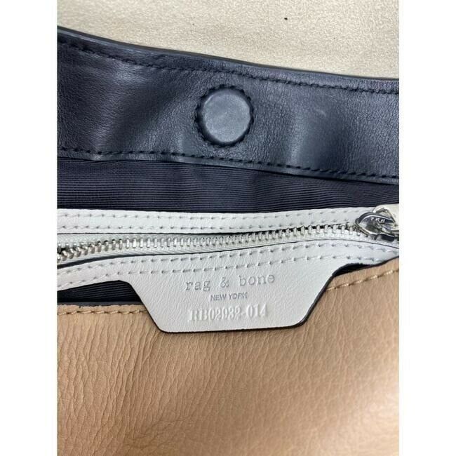 RAG & BONE Black/ Tan Smooth Leather/ Shoulder Crossbody Bag