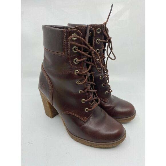 Timberland Women’s Heel Lace Up Leather Boots Sz 6
