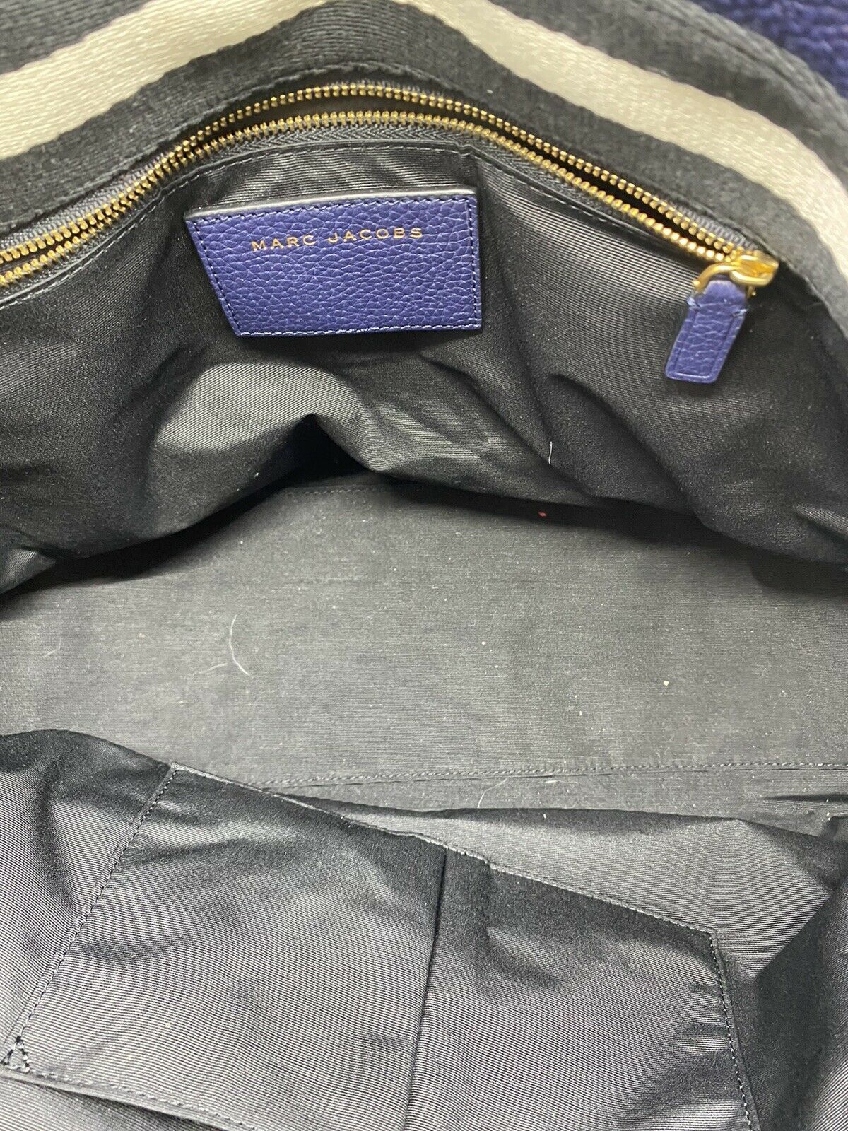 Marc Jacobs Navy Large Leather Tote bag