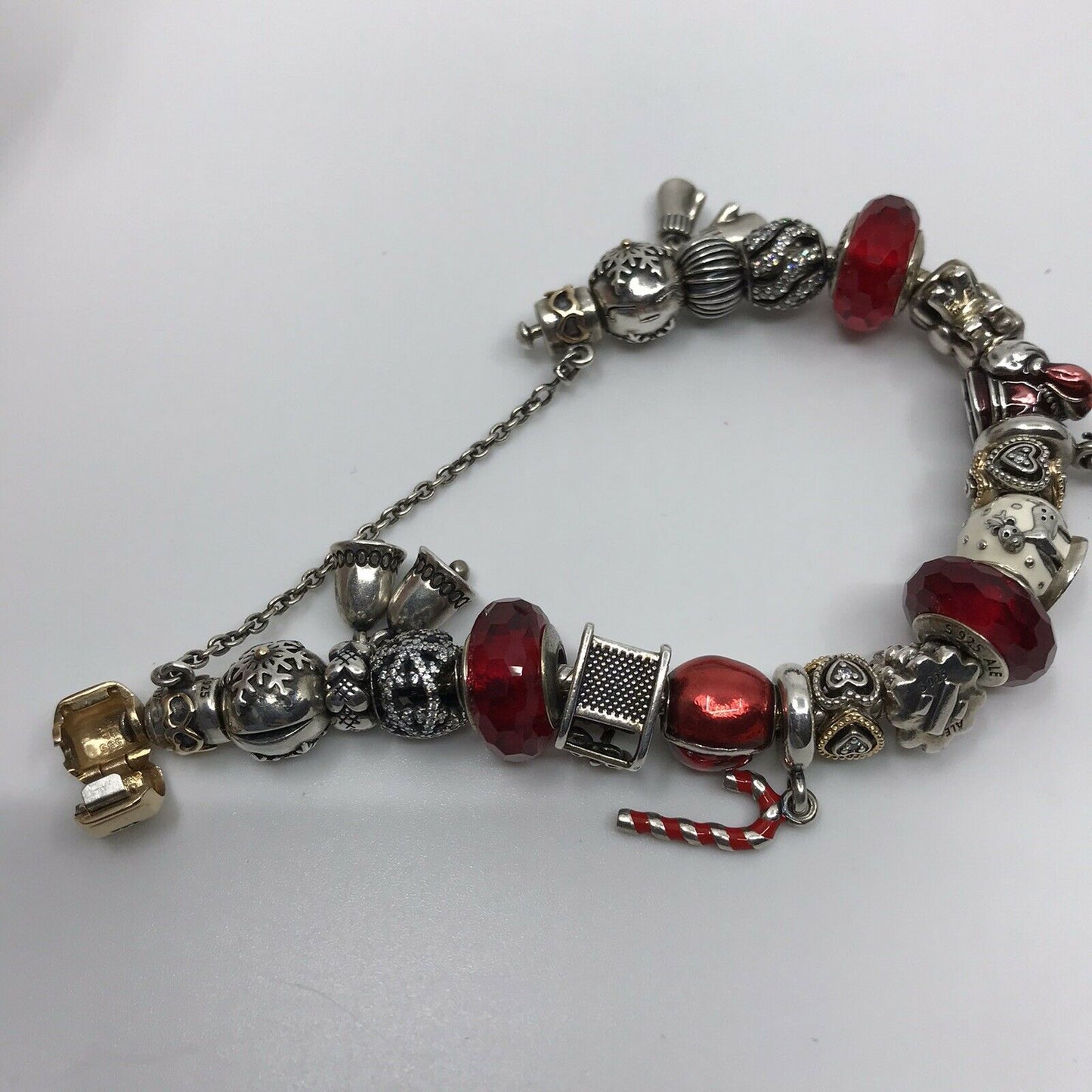 PANDORA Bracelet w/ Charms and Earrings