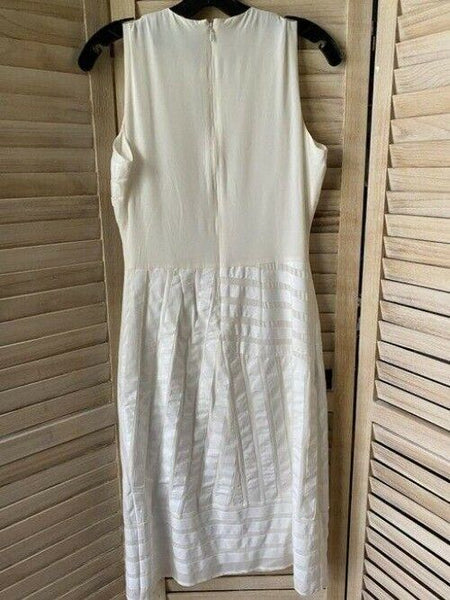 nicole miller white slim msrp small short formal dress