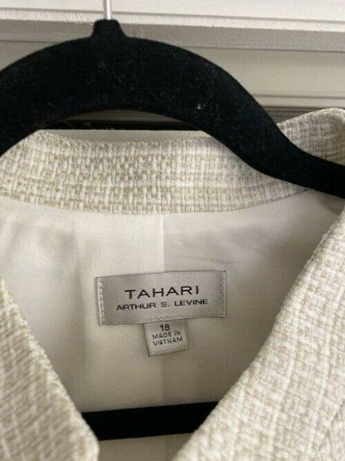 elie tahari khaki jacket and skirt set tweed msrp blazer