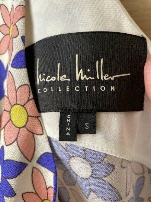 Nicole Miller multicolor floral linen skirt and set msrp blouse