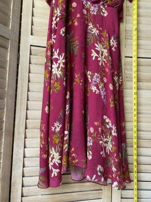 nicole miller purple green white floral msrp long casual maxi dress