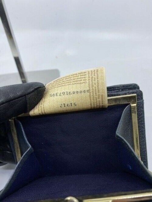 gucci black rare vintage change and id holder wallet