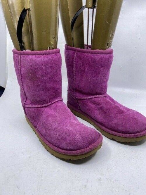Ugg Australia Pink Suede Bootsbooties Size Us