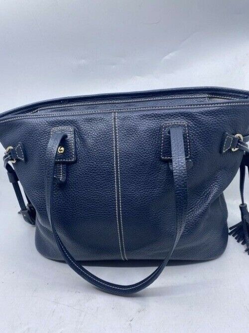 Dooney And Bourke Large Blue Leather Shoulder Bag