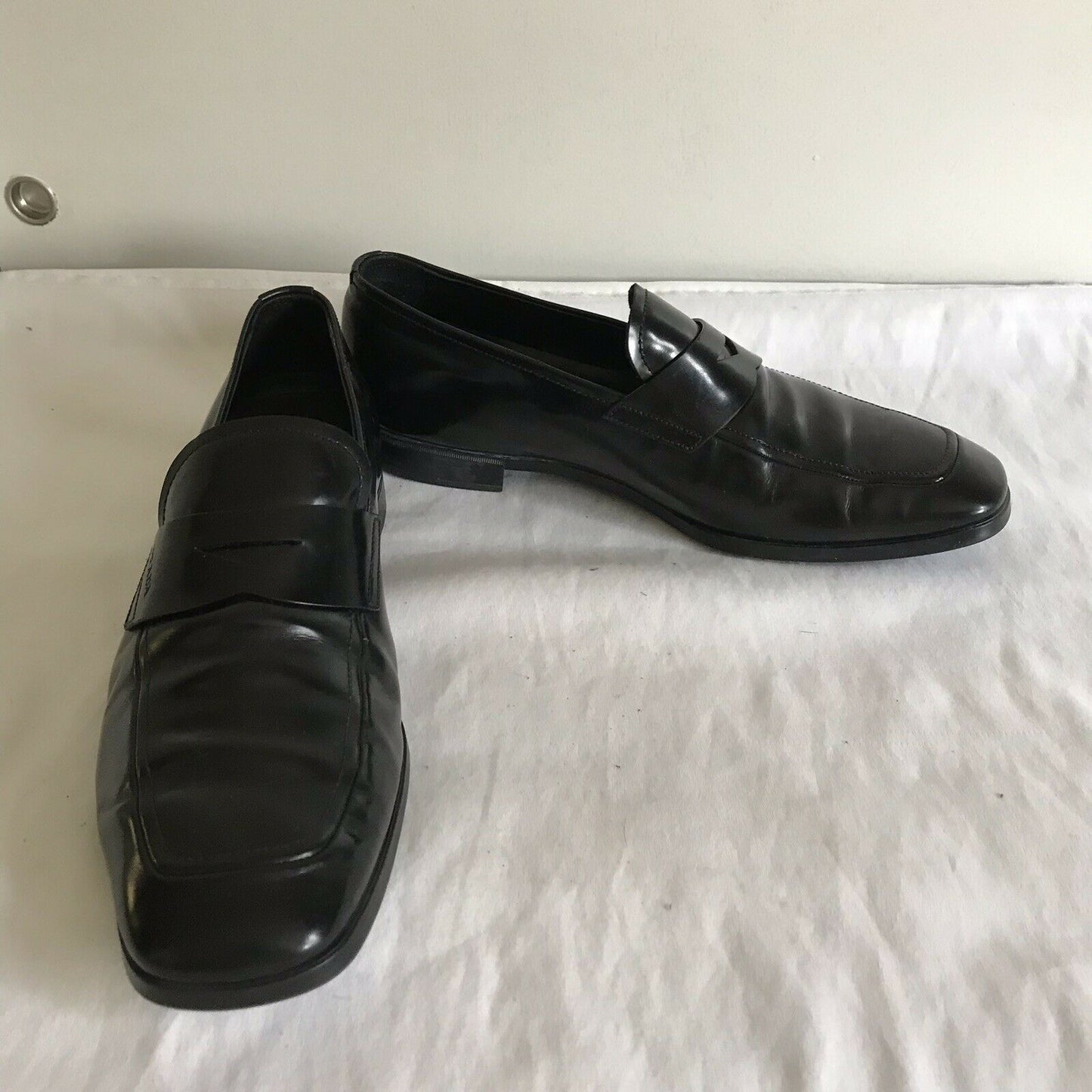 PRADA mens Leather Dress Shoes 6.5