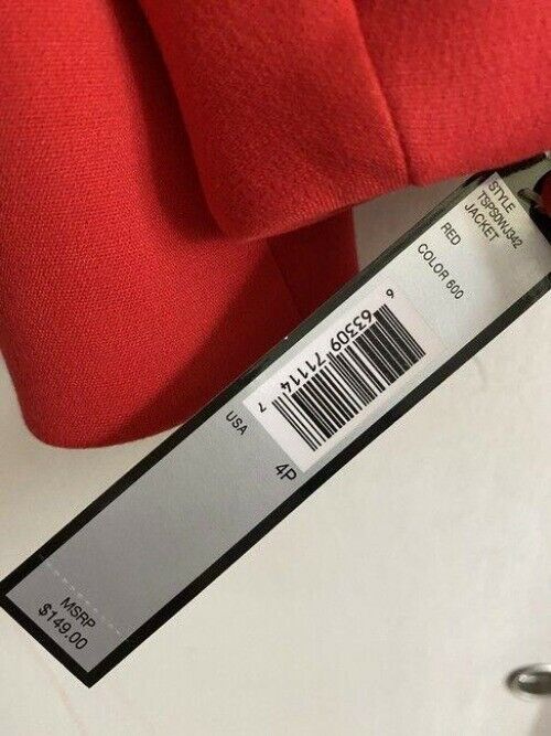 elie tahari red jacket